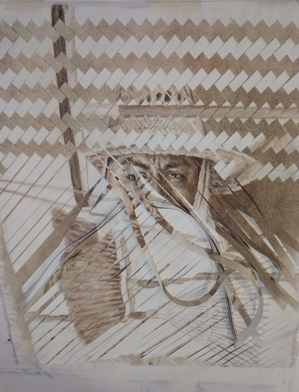 “Con polvo de salón y memoria otomí”: la obra de Ulises Mendieta que obtuvo el primer lugar en la Bienal de Arte Contemporáneo de la&nbsp;Ibero